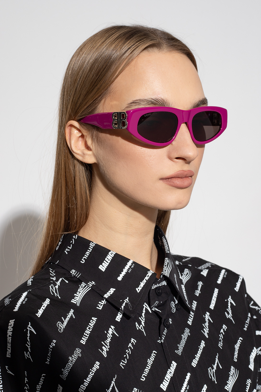 【BALENCIAGA】DYNASTY D-FRAME サングラス Balenciaga Eyewear Dynasty Dフレーム サングラス | ブラック